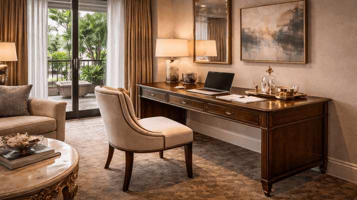 From Check-In to Check-Out: Creating Memorable Workspaces with Luxury Hotel Room Desks