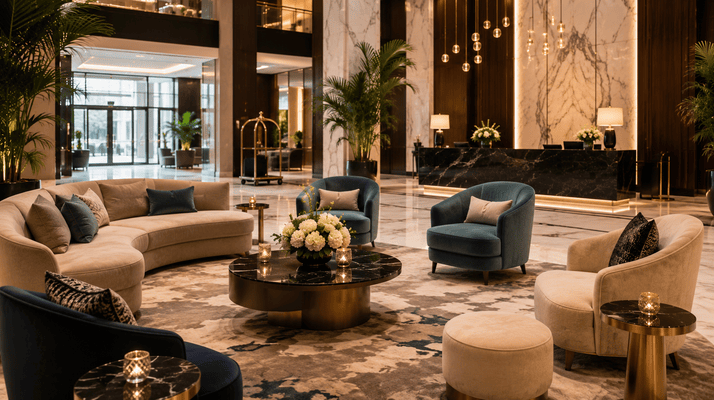 Luxury Hotel Seating Guide: Choosing Durable & Comfortable Lobby Furniture